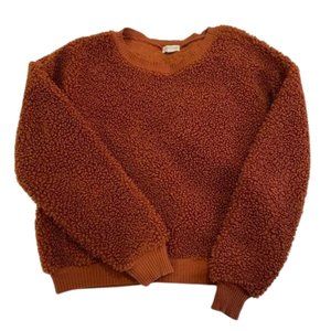 EYESHADOW SHERPA Burnt Orange Crew Neck Sherpa FREE if you bundle W TWO OTHERS